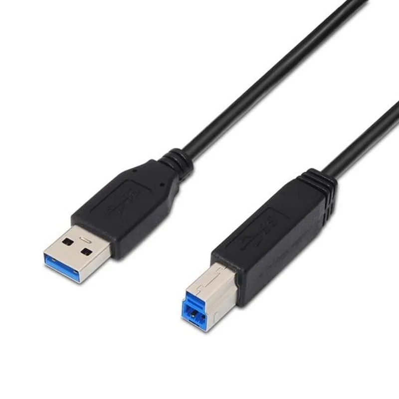 Cavo stampante Nanocable USB 3.0 tipo A/B maschio/maschio 2 m Nero - immagine 1