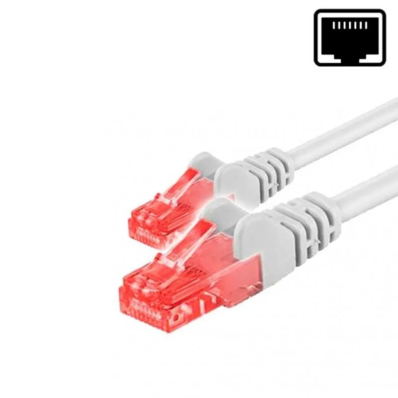 Cavo di rete Phasak UTP Cat. 6 24AWG 1m Grigio - immagine 1