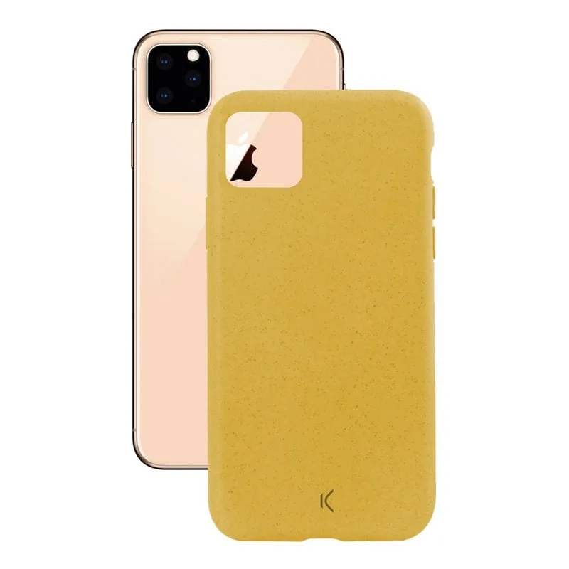 Custodia gialla ecologica Ksix Silk per iPhone 11 - immagine 1