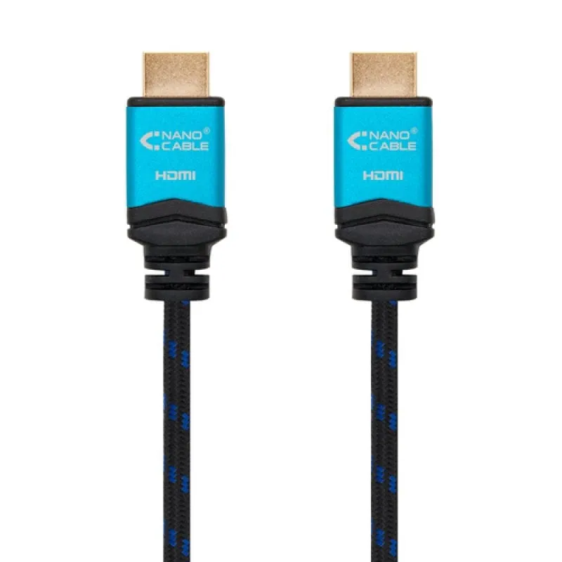Cavo Nanocable HDMI V2.0 4K@60Hz A/M-A/M 2m Nero - immagine 1