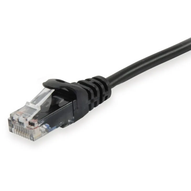 Equipaggia Cavo di Rete RJ45 U/UTP Cat.5e Nero 2m - immagine 1