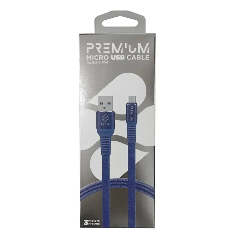 Cavo FR-TEC Premium da micro USB a USB per PS4 3 m - immagine 1