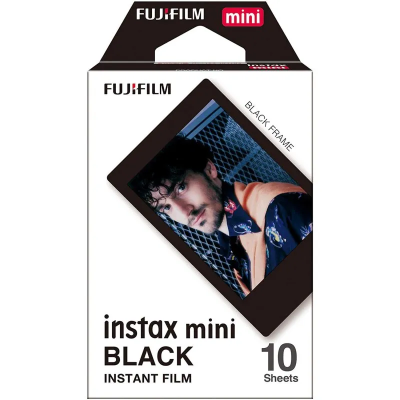 Carta fotografica nera Fujifilm Instax Mini per fotocamere Instax Mini - immagine 1