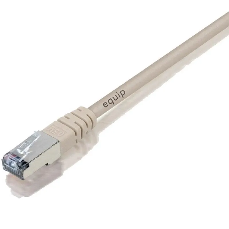 Equipaggia Cavo di Rete RJ45 S/FTP Schermato Halogen Free Cat.6 Grigio 1m - immagine 1