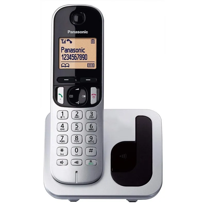Telefono fisso wireless Panasonic KX-TGC210 Grigio/Nero - immagine 1