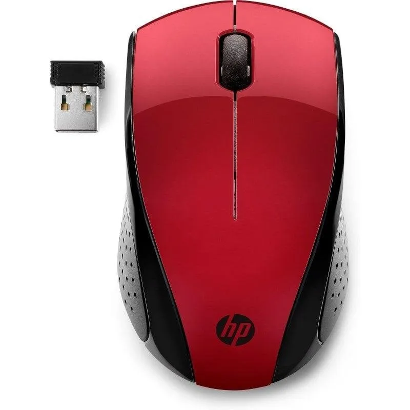 Mouse HP 220 Wireless 1300 DPI Rosso Ambidestro RF - immagine 1
