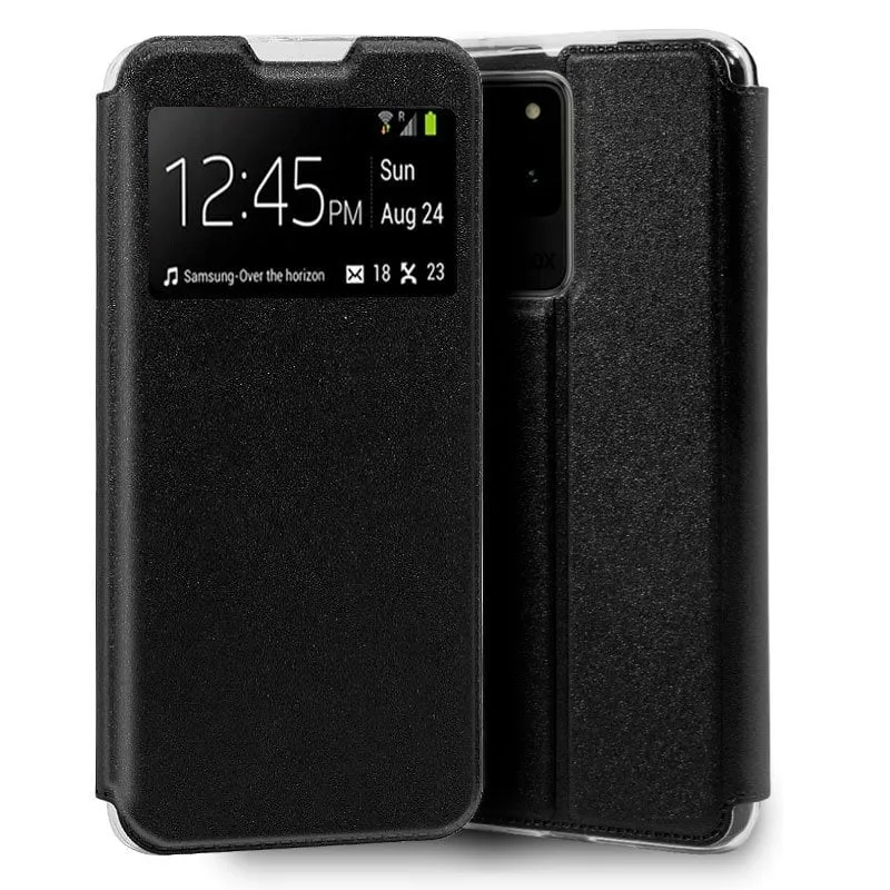 Custodia Flip Cover nera liscia e fantastica per Samsung Galaxy S20 Ultra - immagine 1