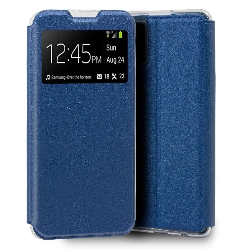 Fantastica custodia Flip Cover blu tinta unita per Samsung Galaxy S20 Plus - immagine 1