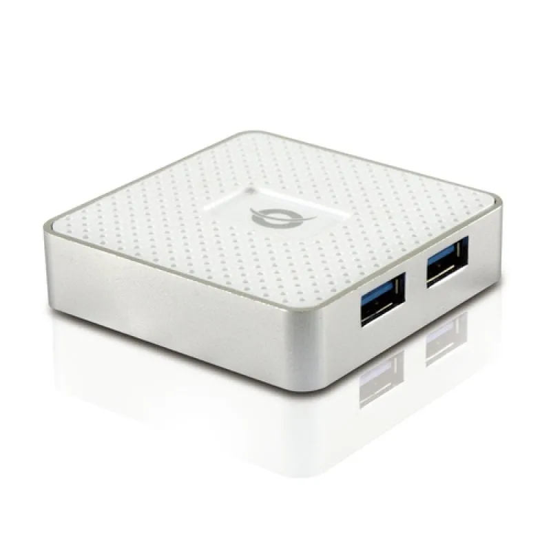 Hub Conceptronic Hubbies 3x USB 3.0 Bianco - immagine 1