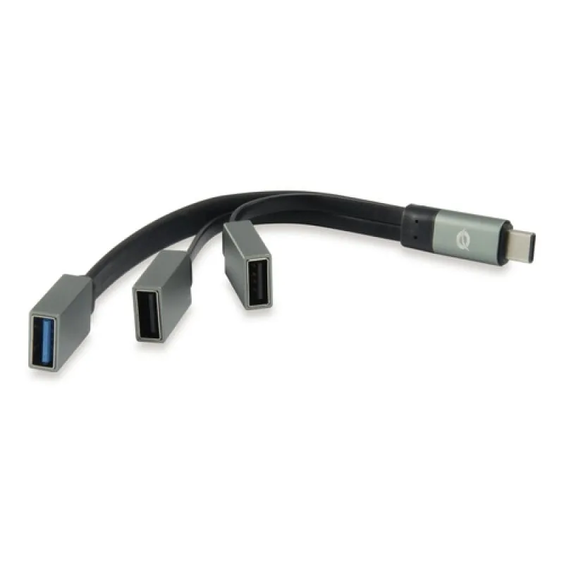 Hub Conceptronic da USB-C a USB 3.0 + 2 USB OTG Grigio - immagine 1