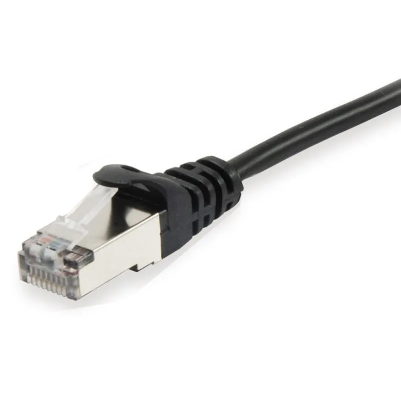 Equipaggia Cavo di Rete RJ45 S/FTP Schermato Halogen Free Cat.6 Nero 3m - immagine 1