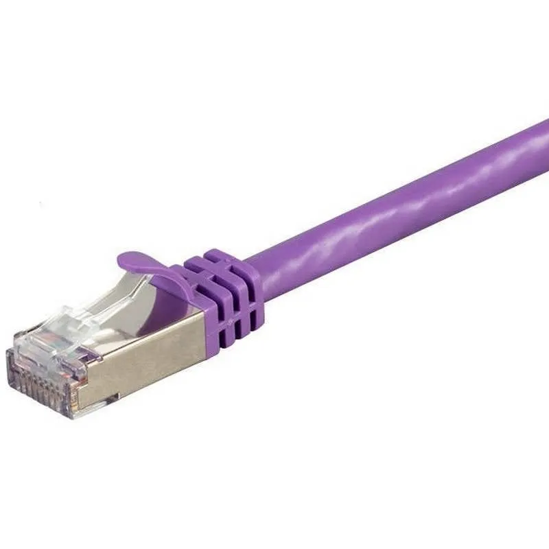 Equipaggia Cavo di Rete RJ45 S/FTP Platino Halogen Free Cat.6A Viola 5m - immagine 1