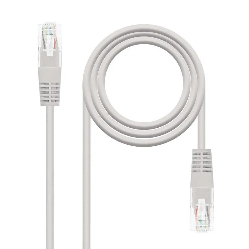 Cavo di rete Nanocable RJ-45 UTP AWG24 Cat. 5e 30 cm Grigio - immagine 1