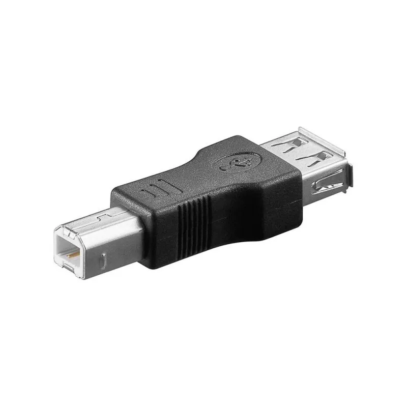 Adattatore Goobay da USB A a USB B femmina/maschio nero - immagine 1