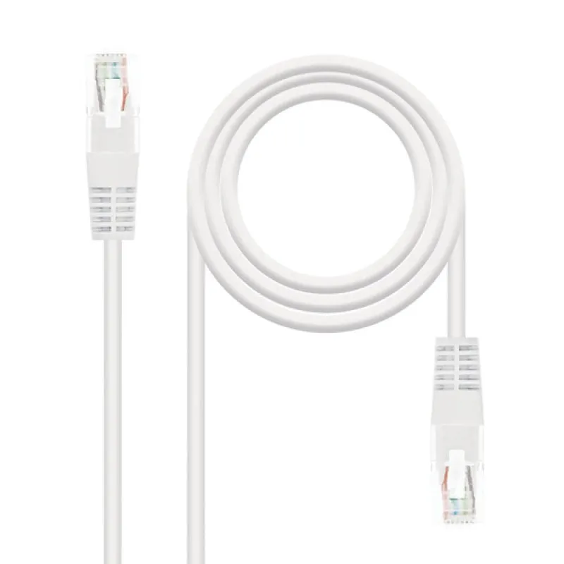 Cavo di rete Nanocable UTP RJ45 CAT5E 2m Bianco - immagine 1