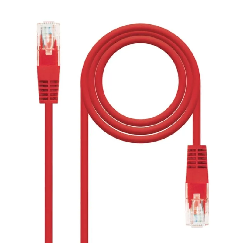 Cavo di rete Nanocable UTP RJ45 CAT6 3m Rosso - immagine 1