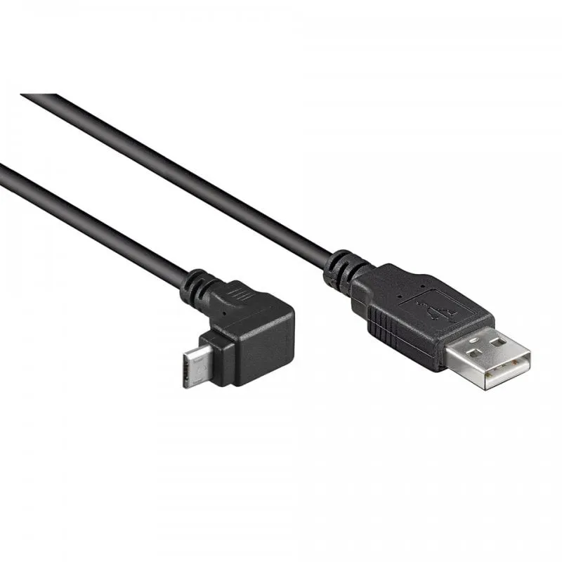 Cavo Goobay da USB 2.0 a Micro USB angolato maschio/maschio da 1,8 m - immagine 1