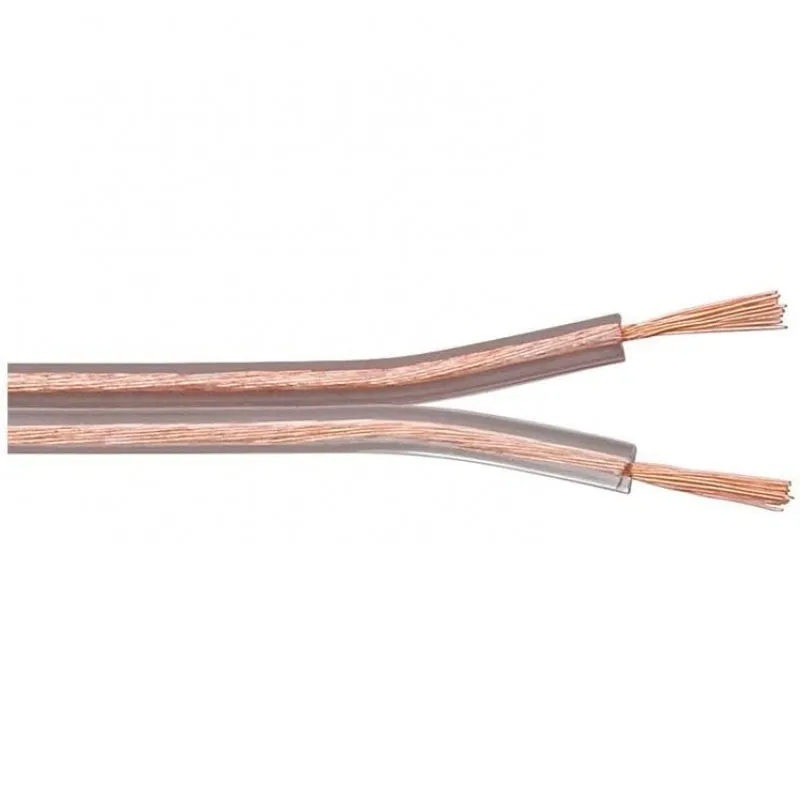 Cavo per altoparlanti Goobay 2x1,5 mm 100 m Trasparente - immagine 1