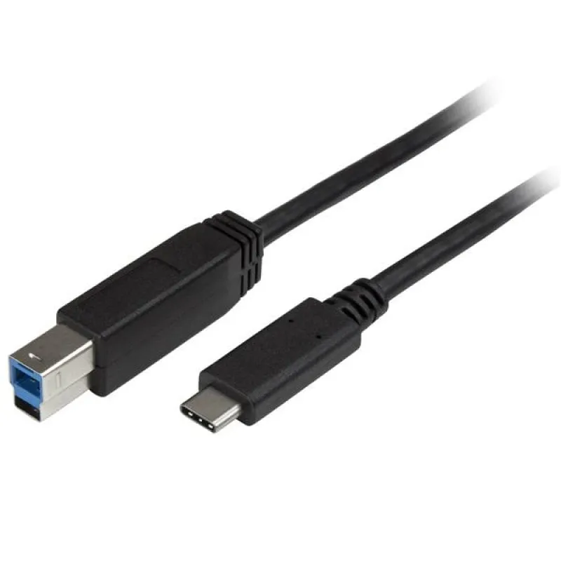 Cavo per stampante Startech USB315CB2M da USB C a USB tipo B 3.0 2 m Nero - immagine 1