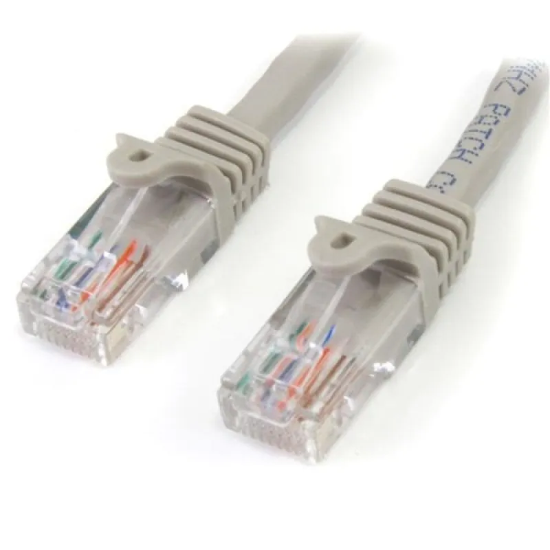 StarTech.com Cavo di rete CAT 5e - Cavo Patch Ethernet RJ45 UTP Grigio da 3m antigroviglio - immagine 1