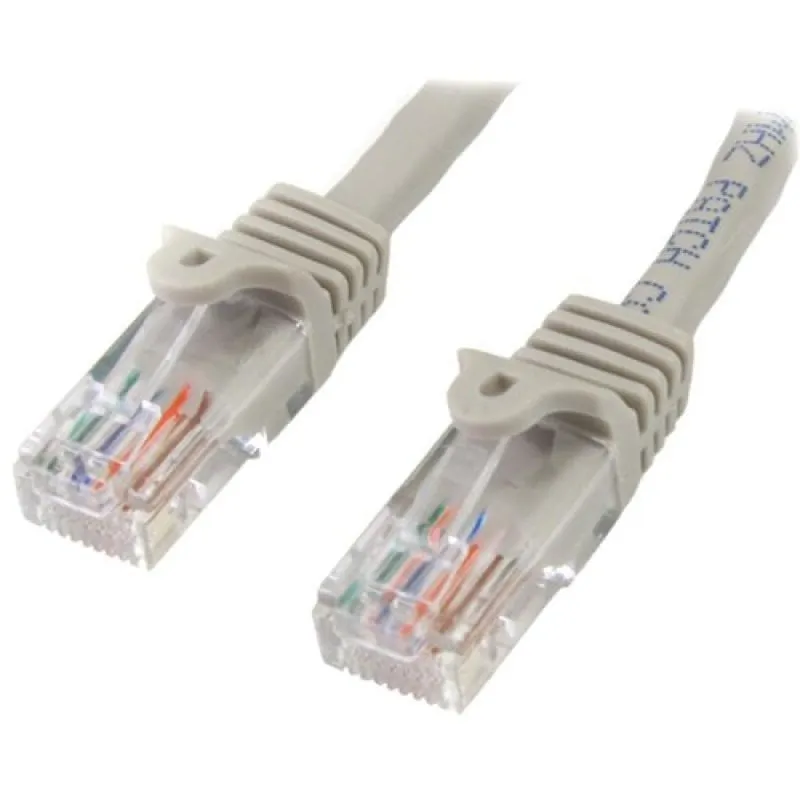 StarTech.com Cavo di Rete da 7m Grigio Cat5e Ethernet RJ45 Antigroviglio - immagine 1