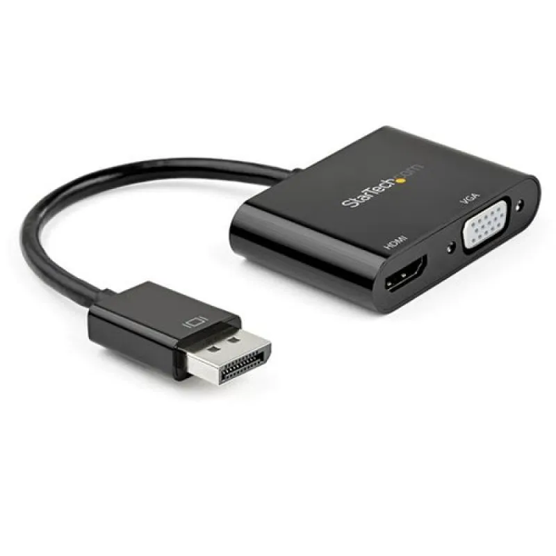 StarTech.com Adattatore DisplayPort a HDMI e VGA - 4K 60Hz - immagine 1