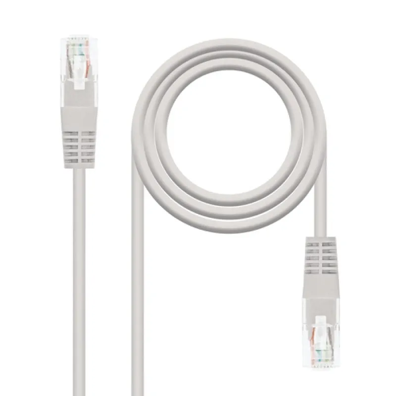 Cavo di rete Nanocable UTP RJ45 CAT5E 2m Grigio - immagine 1