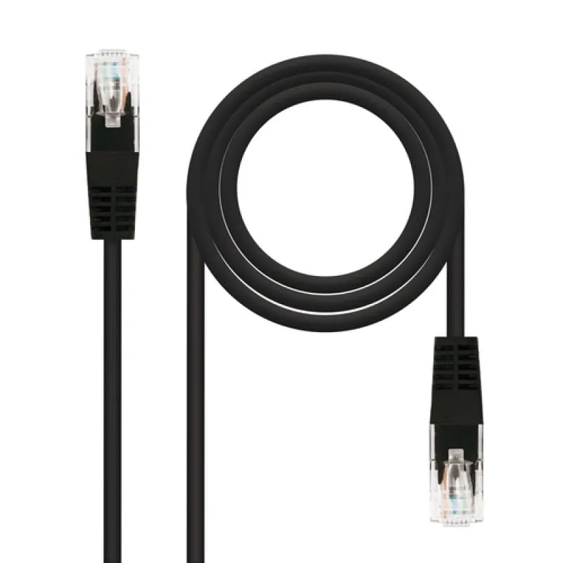 Cavo di rete Nanocable UTP RJ45 CAT5E 2m Nero - immagine 1