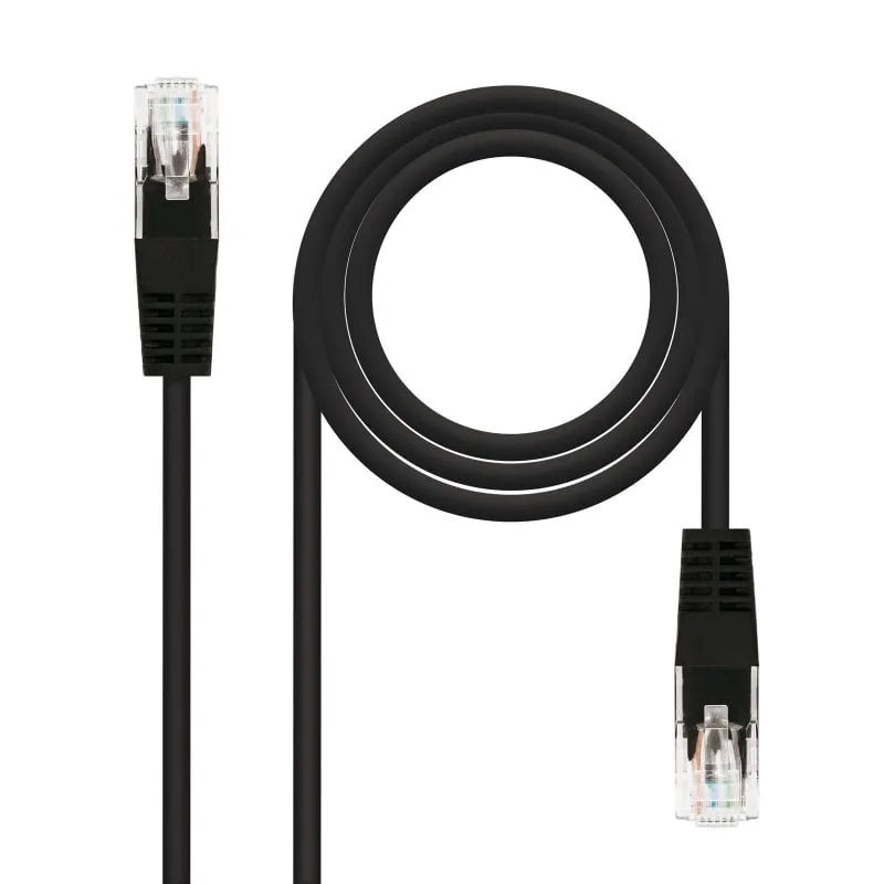 Cavo di rete Nanocable RJ45 UTP AWG24 Cat. 5e 3m Nero - immagine 1