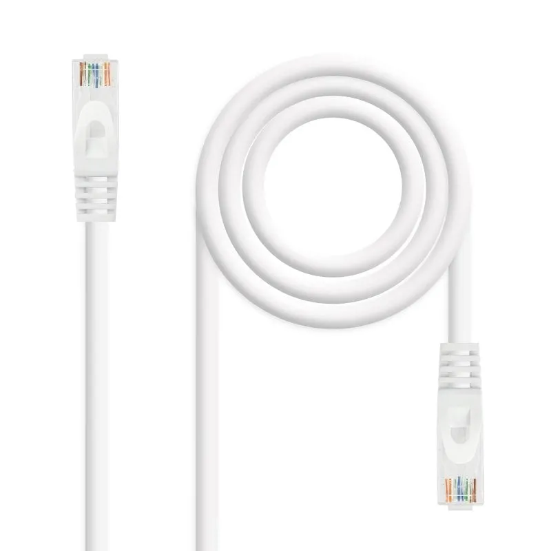Cavo di rete Nanocable RJ45 LSZH Cat.6A UTP AWG24 0,5 m Bianco - immagine 1