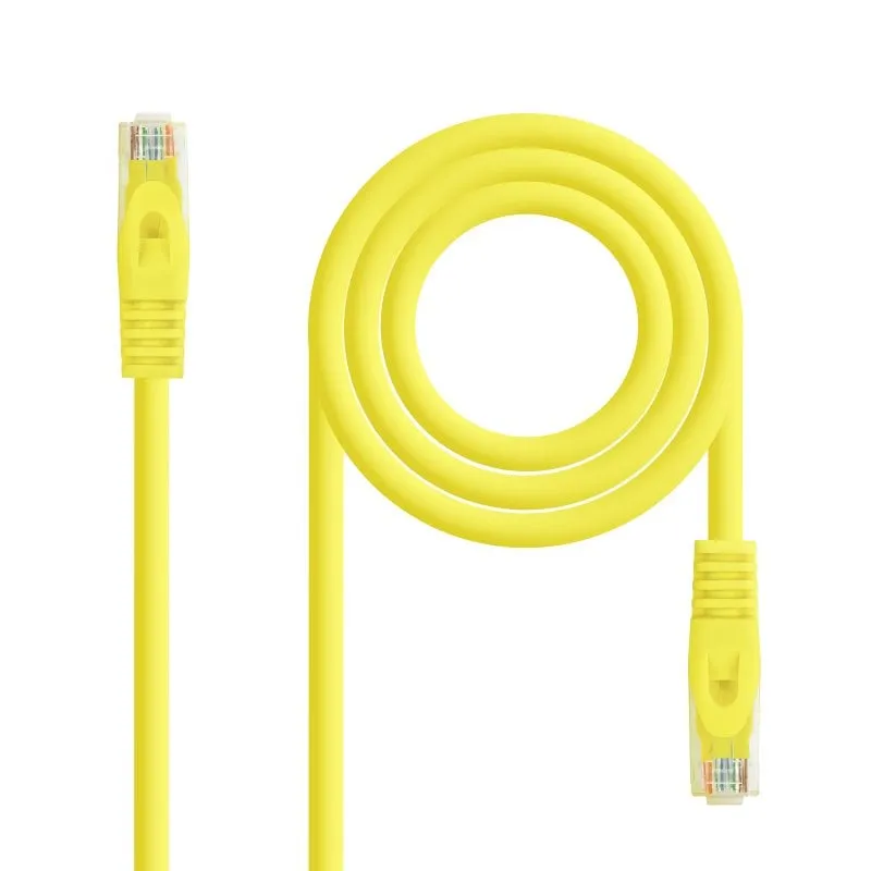 Cavo di rete Nanocable RJ45 LSZH Cat.6A UTP AWG24 2m Giallo - immagine 1