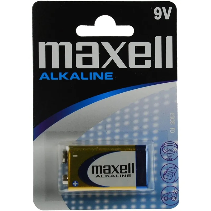 Batteria alcalina Maxell MN1604 LR61 9V - immagine 1