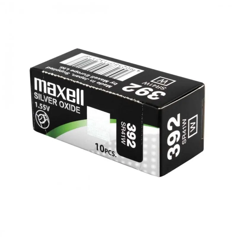 Maxell SR41W Confezione da 10 batterie a bottone 392 - immagine 1