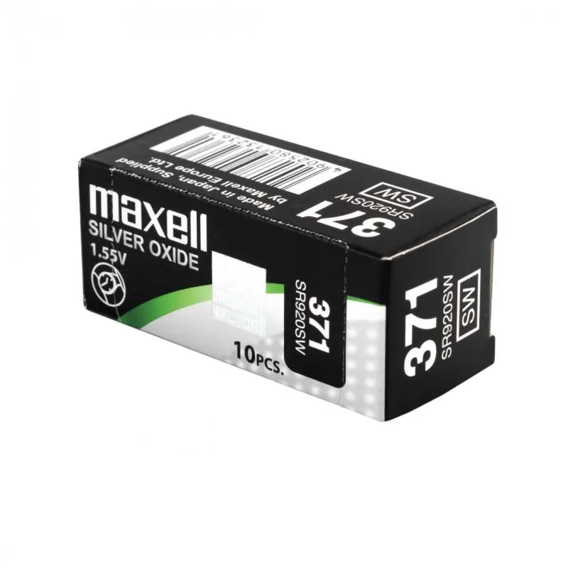 Maxell SR920SW Confezione da 10 pile a bottone 371 - immagine 1