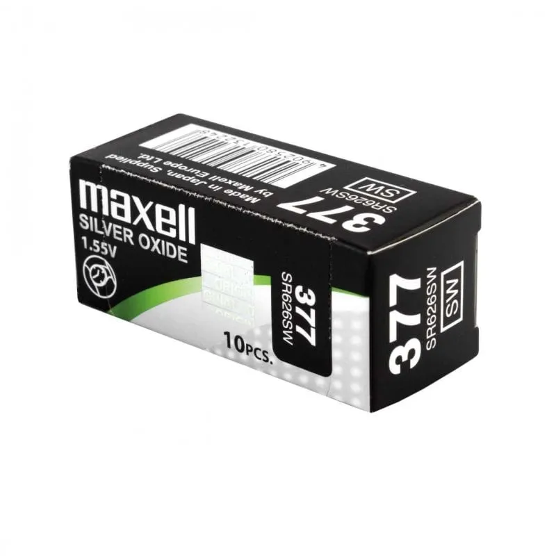 Maxell SR626SW Confezione da 10 pile a bottone 377 - immagine 1
