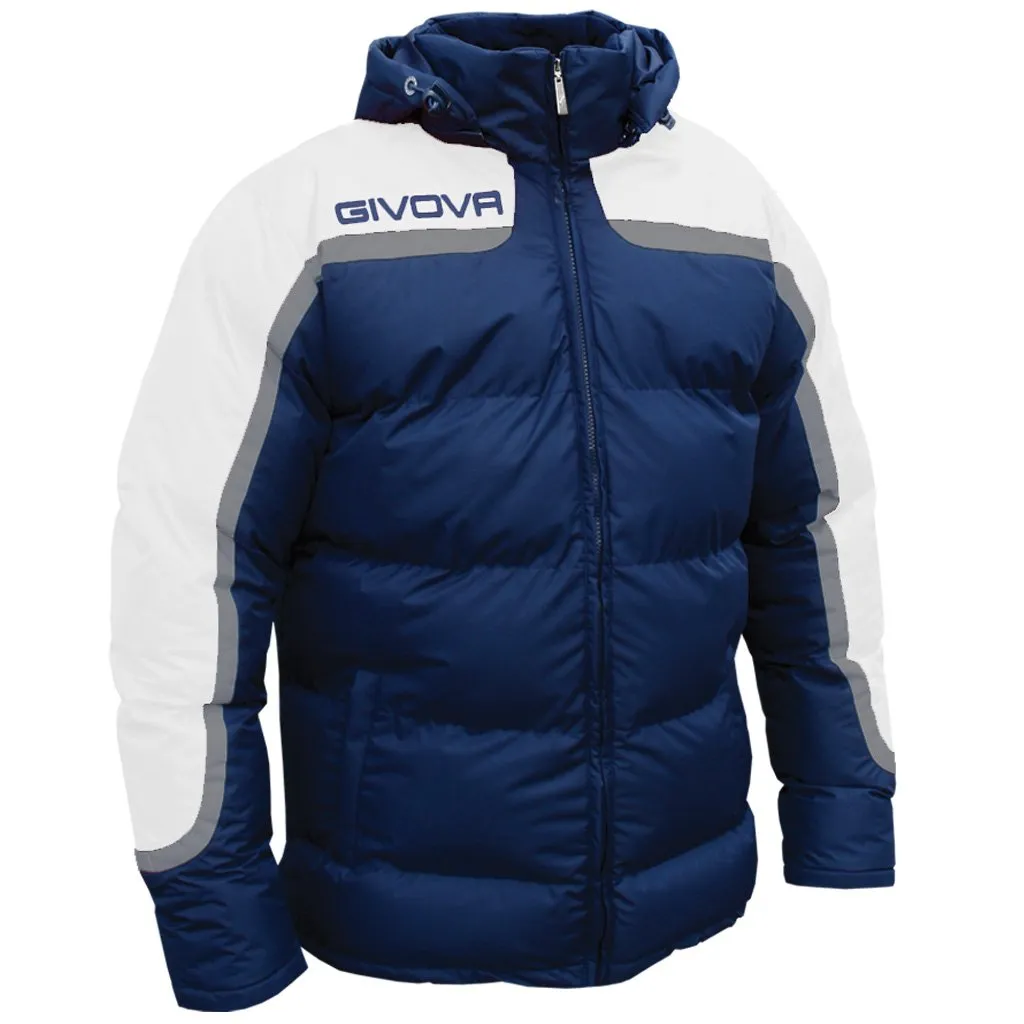 givova Antartide, Giubbotto Calcio Uomo, Multicolore (Blu/Bianco), S - immagine 1