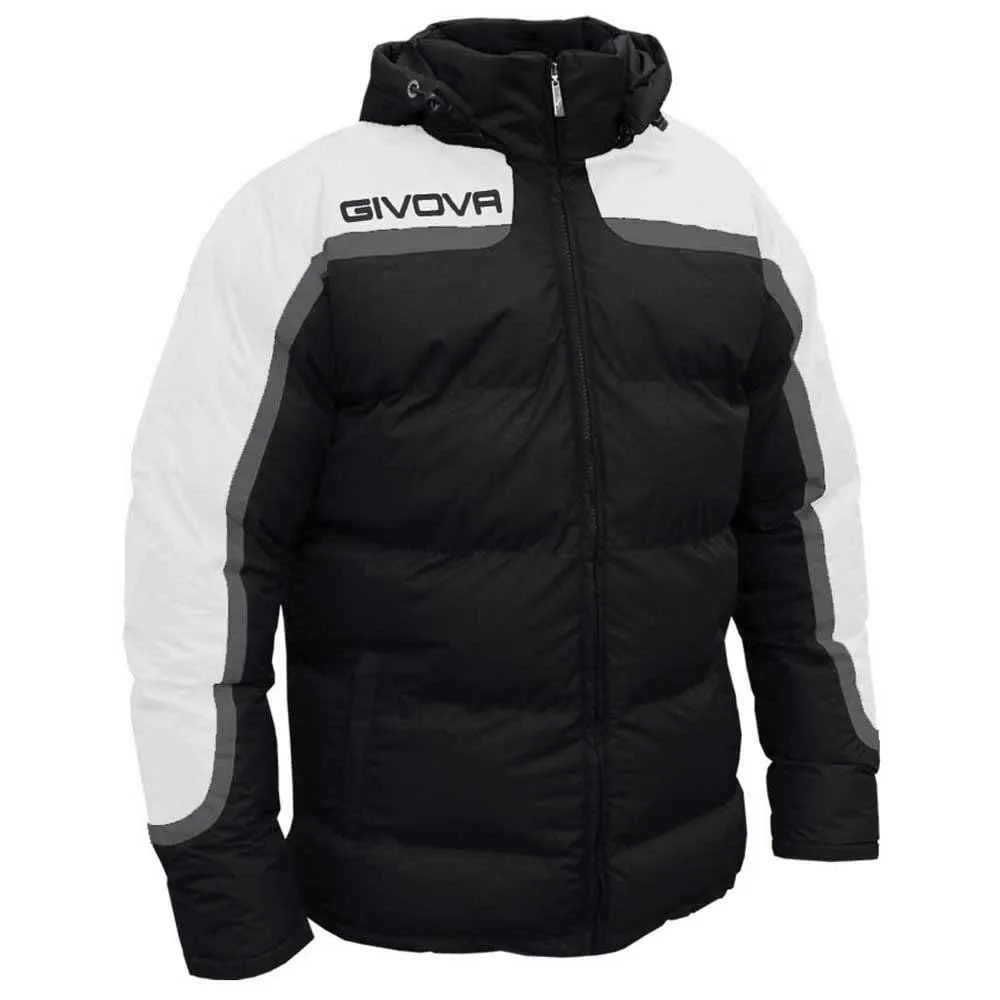 Givova Antartide, Giubbotto Calcio Uomo, Multicolore (Nero/Bianco), 3XS - immagine 1