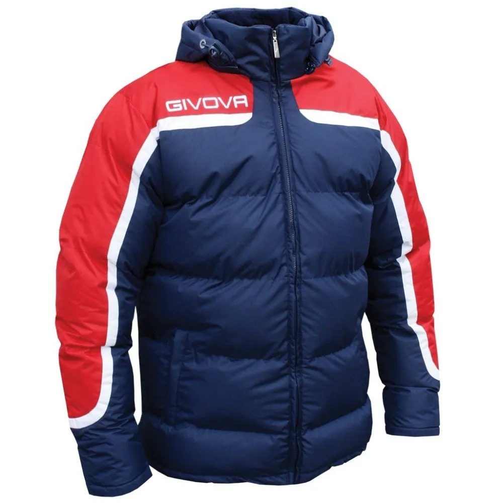 Givova Antartide, Giubbotto Calcio Uomo, Multicolore (Rosso/Blu), 2XS - immagine 1