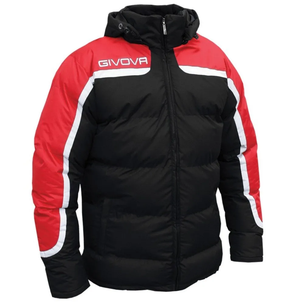 givova Antartide, Giubbotto Calcio Uomo, Multicolore (Rosso/Nero), S - immagine 1