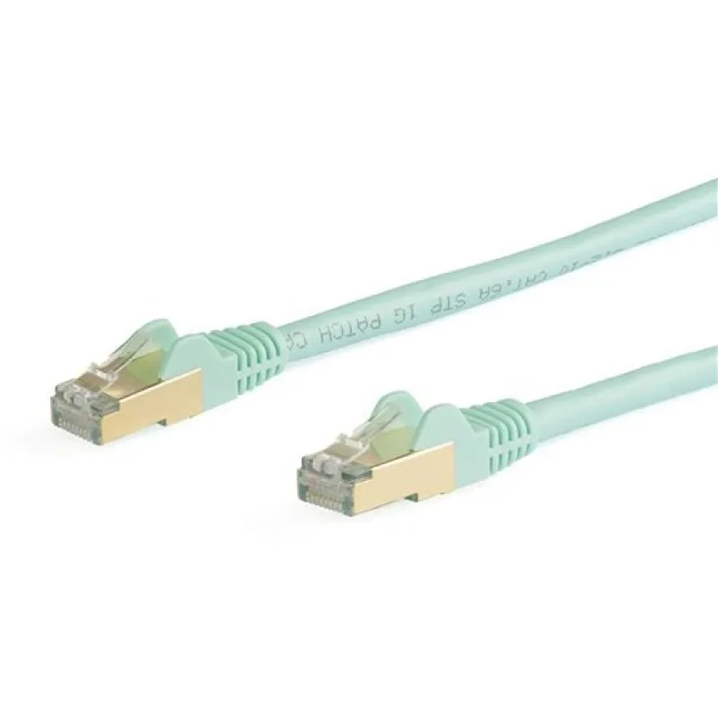 StarTech.com Cavo di rete Ethernet RJ45 CAT6a da 5m - Acqua - immagine 1