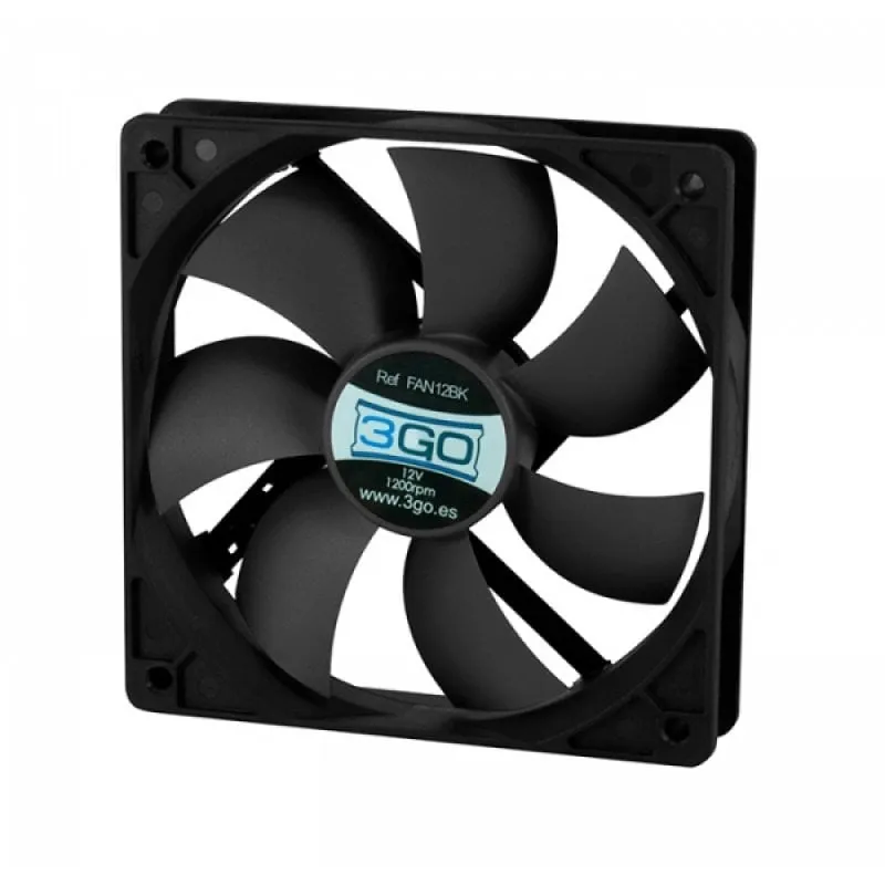 Ventola supplementare 3Go FAN12BK da 120 mm nera - immagine 1
