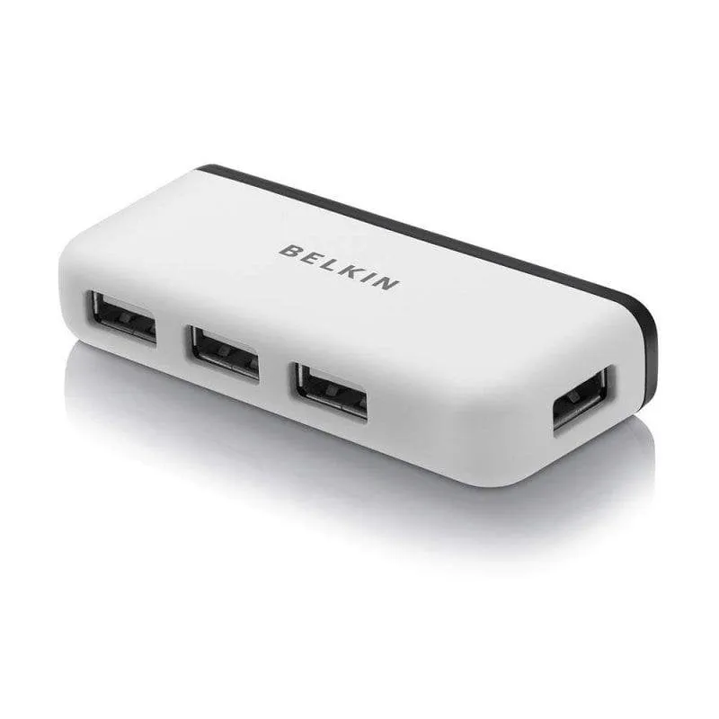 Hub USB 2.0 Belkin 4 Porte Bianco - immagine 1
