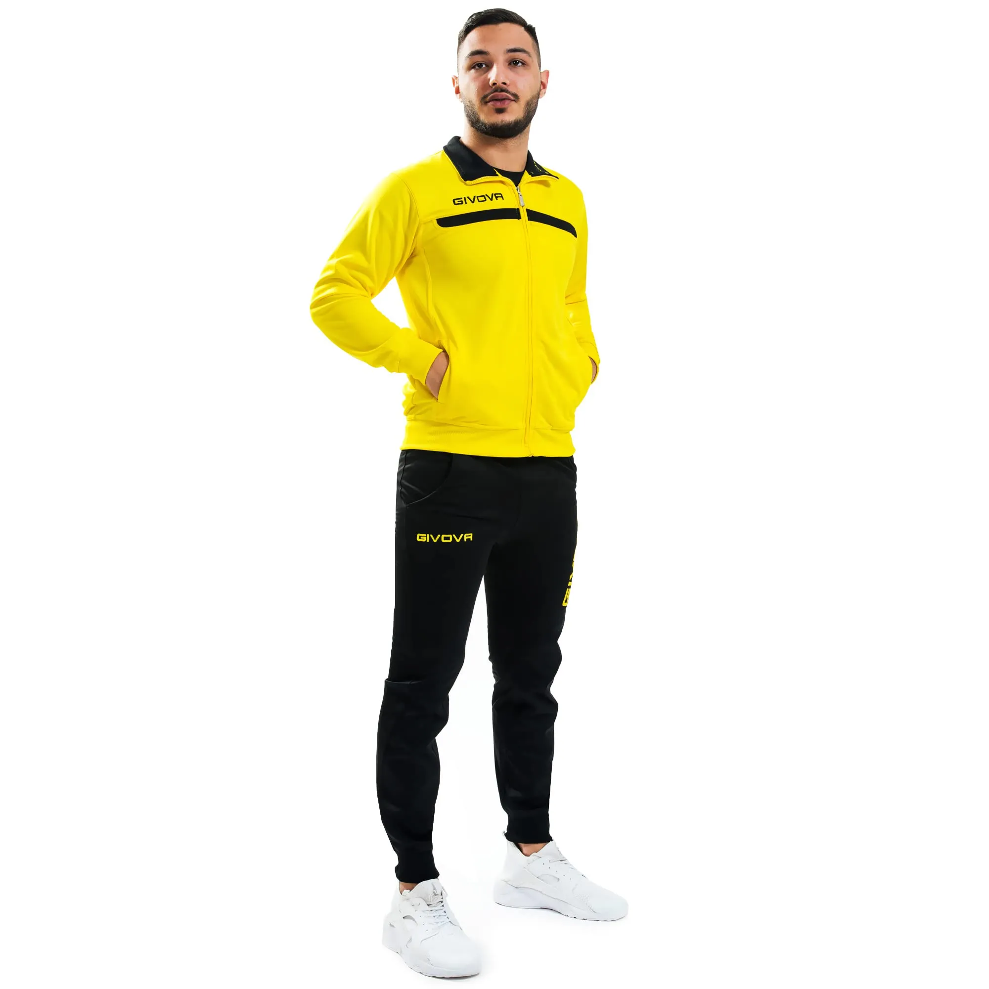 GIVOVA TUTA ONE FULL ZIP POLARFLEECE GIALLO/NERO - immagine 1