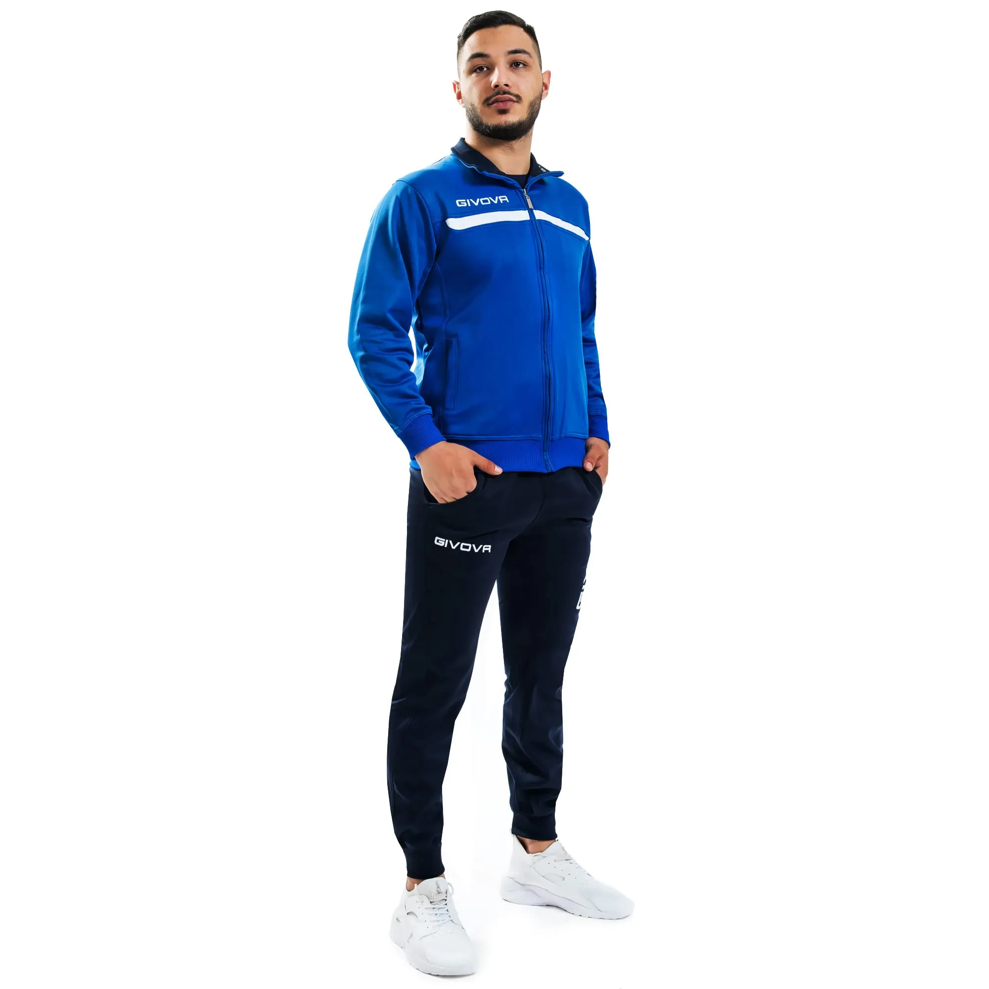 GIVOVA TUTA ONE FULL ZIP AZZURRO/BLU POLARFLEECE - immagine 1