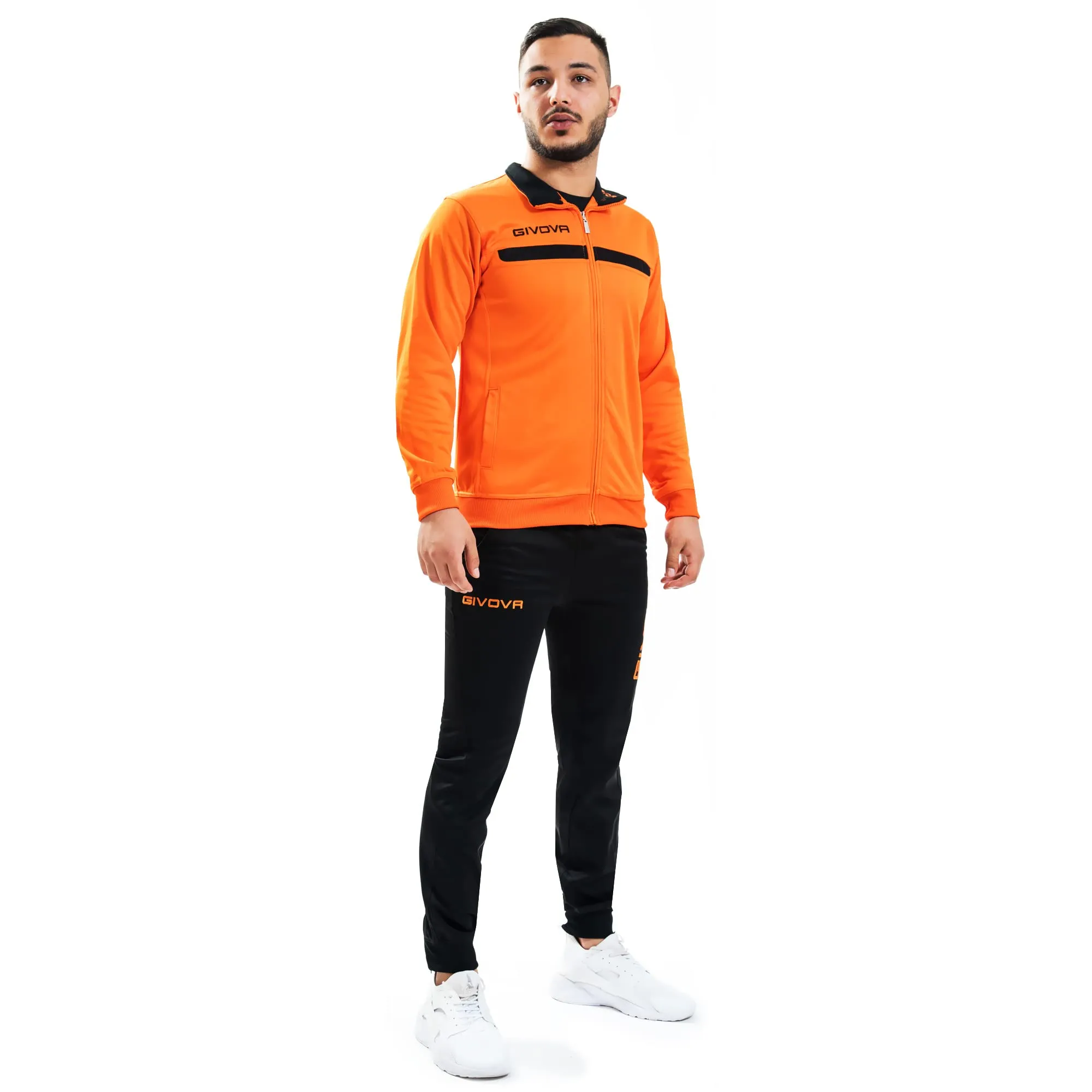 GIVOVA TUTA ONE FULL ZIP POLARFLEECE ARANCIO/NERO - immagine 1