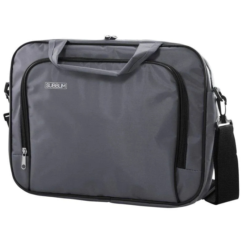 Cartella Subblim Oxford per laptop fino a 16" Grigia - immagine 1