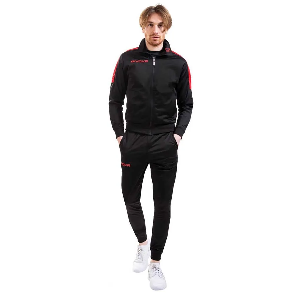 GIVOVA TUTA REVOLUTION TRIACETATO NERO/ROSSO Tg. 2XS - immagine 1