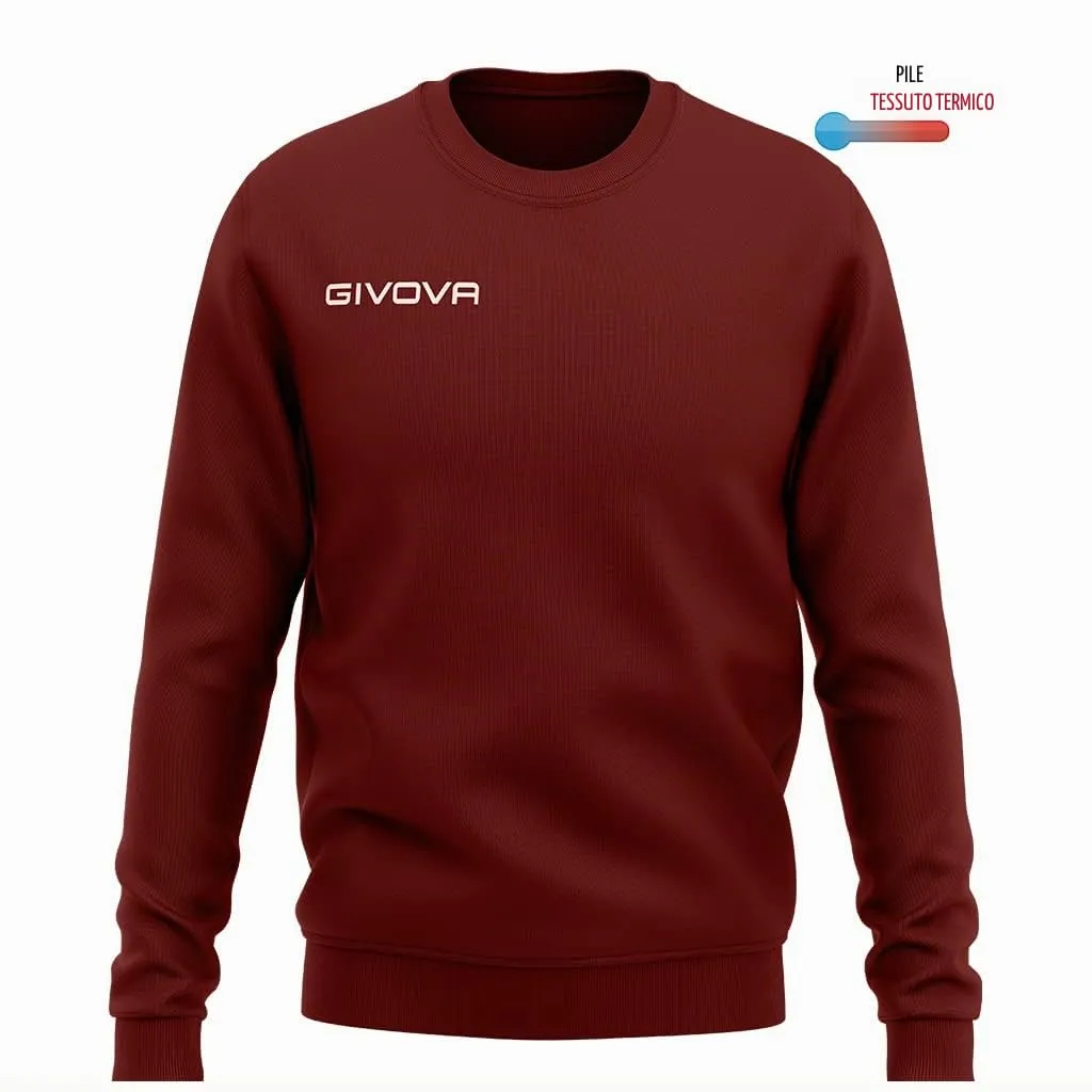 Givova MA019, Maglia girocollo Givova One Unisex – Adulto, Granata, XS - immagine 2