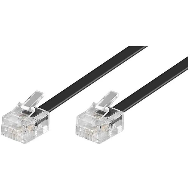 Cavo telefonico Goobay RJ11 6P4C maschio/maschio 3m - immagine 1