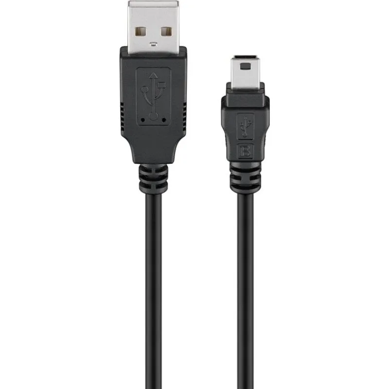 Goobay 45740 cavo USB USB 2.0 1 m USB A Mini-USB B Nero - immagine 1